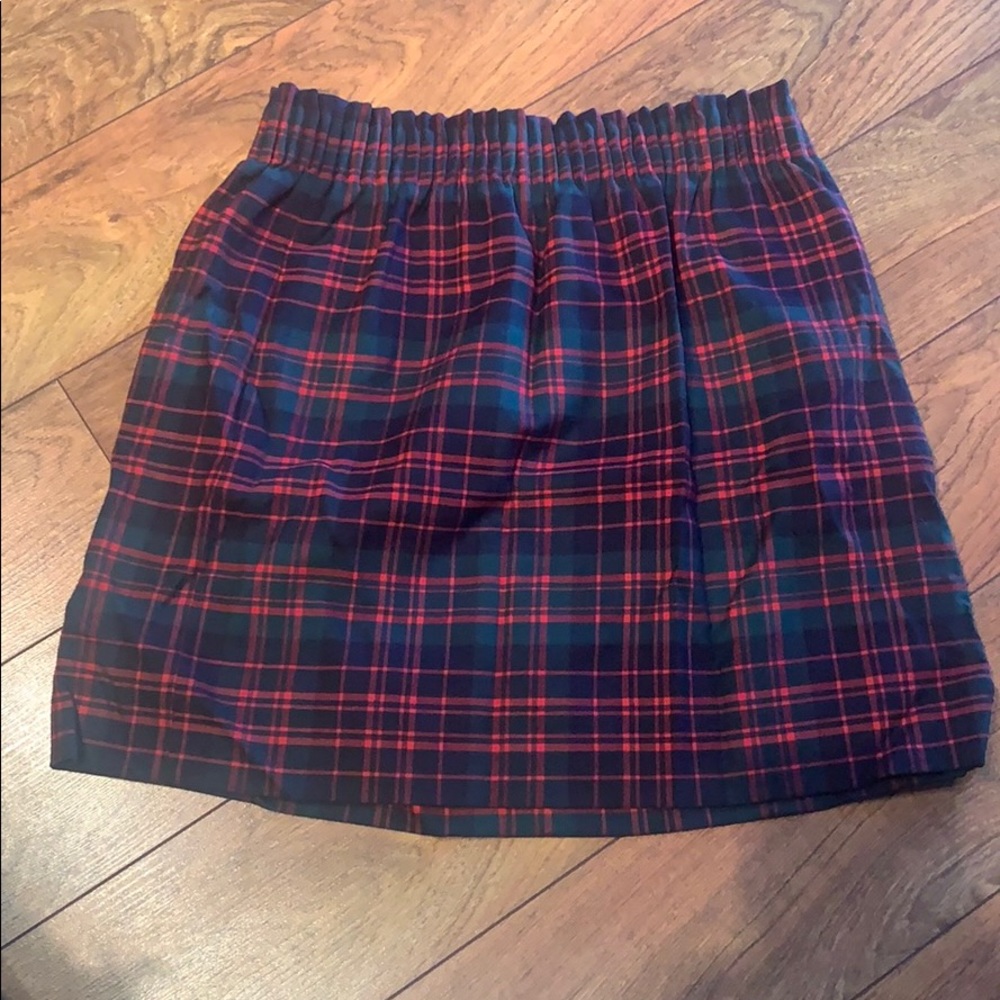 J. Crew tartan plaid skirt